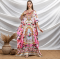 Regal Rose Long Kaftan