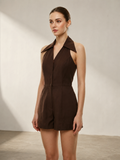 Coco Brown Jumpsuit