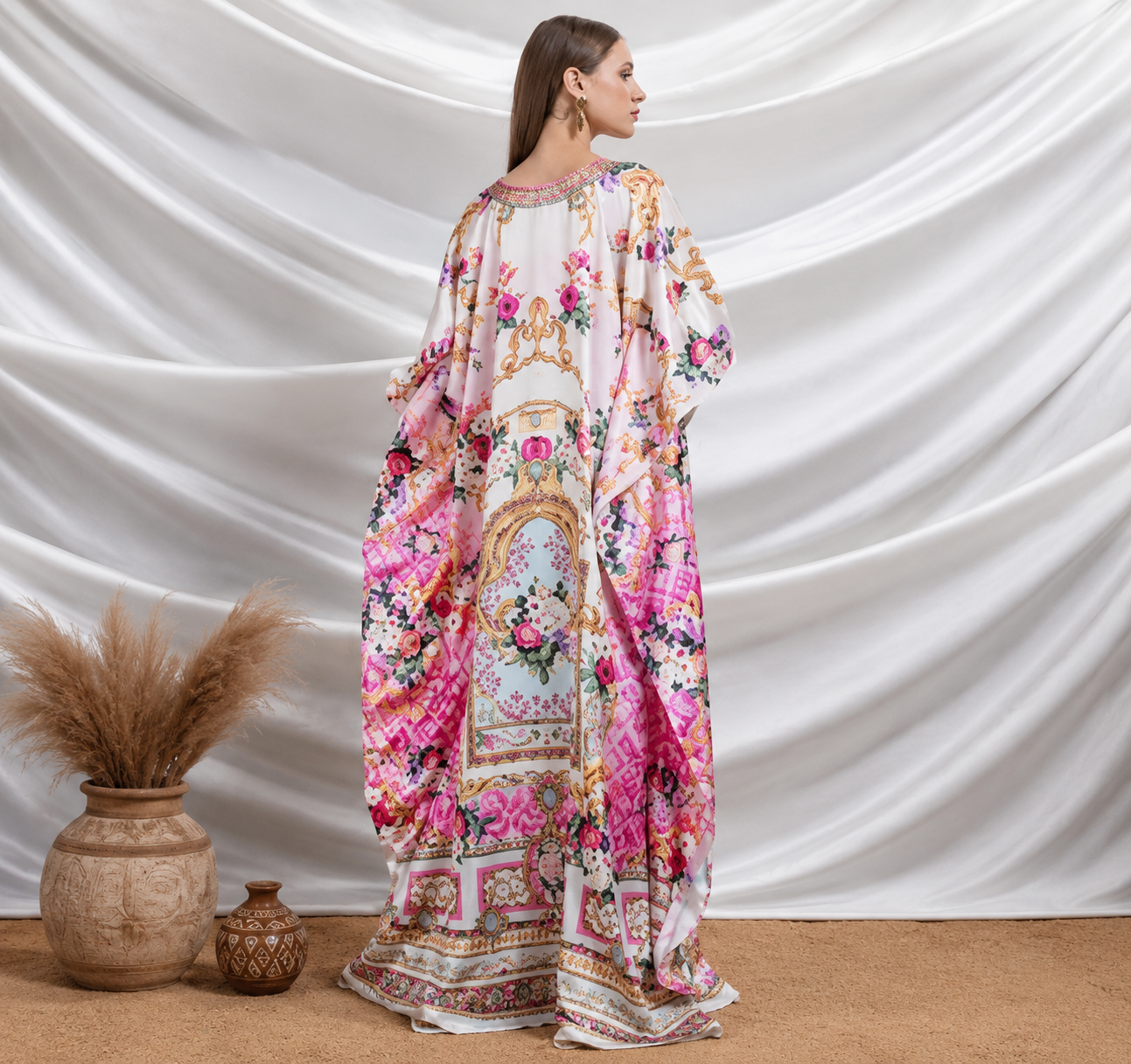 Regal Rose Long Kaftan