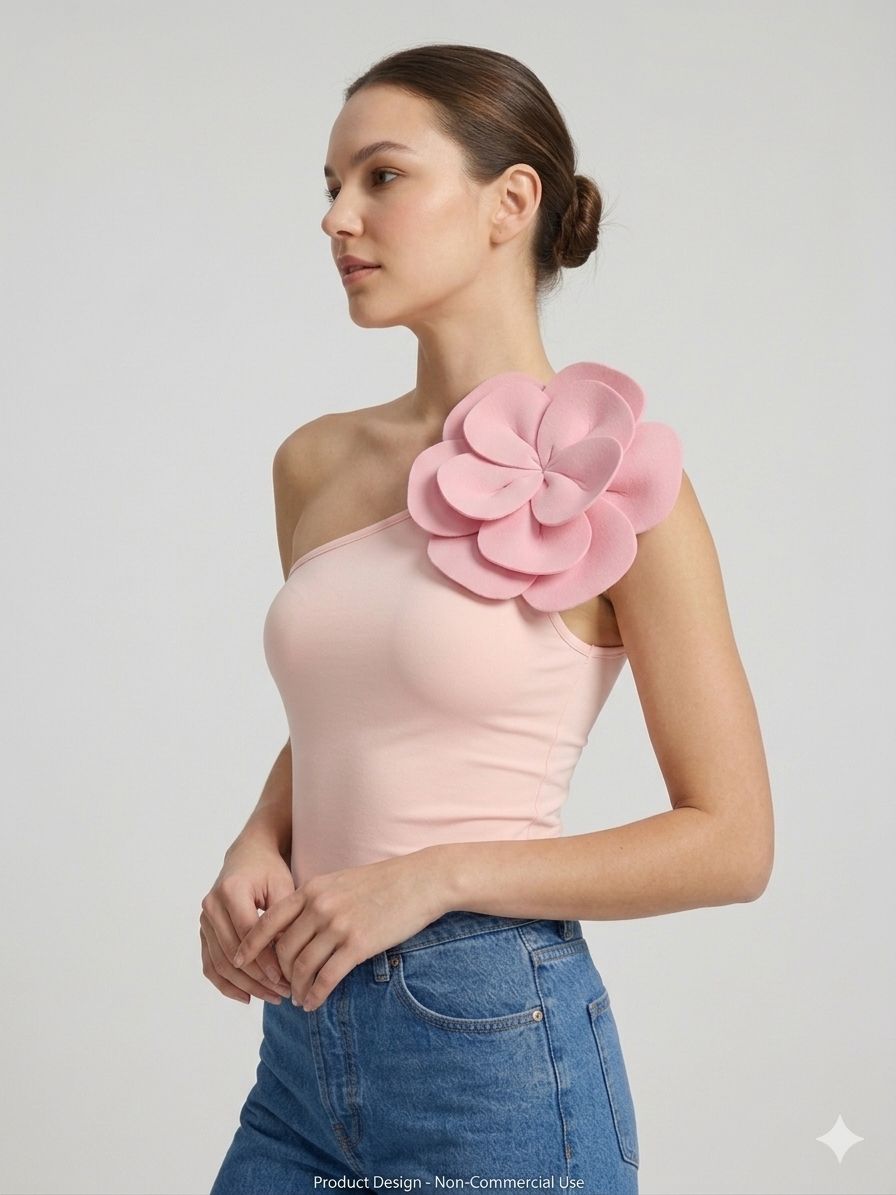 Baby Pink Rose Top